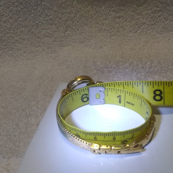 Armitron Now Quartz Watch MOP Dial WR Gold Bracelet Band Women New Bat Works - Picture 9 of 10